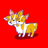 Gif animé cerbère petit chien